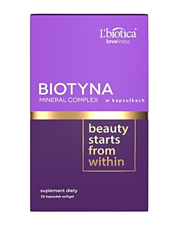 L'Biotica Biotyna + Mineral Complex, Suplement diety z biotyną i minerałami, Tabletki