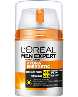L’Oréal Men Expert Hydra Energetic Crema Idratante con SPF 15 contro i Segni di Stanchezza 50 ml