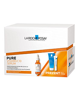 La Roche-Posay (Pure Vitamin C10 Serum + Lipikar Żel + Cicaplast Balsam )