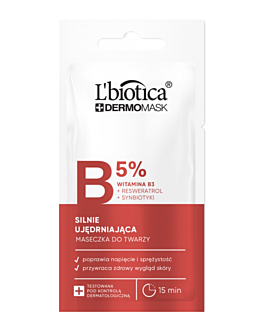 L'biotica Dermomask Silnie ujędrniająca maseczka do twarzy z witaminą B3 