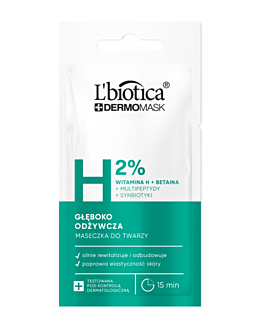 L'biotica Dermomask Głęboko odżywcza maseczka do twarzy z witaminą H