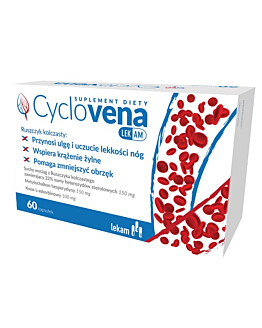 Cyclovena Lekam, Preparat wspierający pracę układu żylnego, Kapsułki