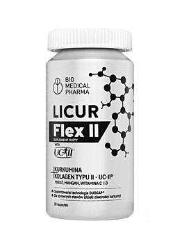 Bio Medical Pharma Licur Flex II Preparat na wzmocnienie stawów Kapsułki