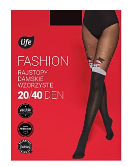 Life Rajstopy damskie Wzór Bałwan Rozm.4