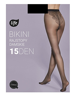 Life Rajstopy damskie Bikini 15 Den Rozm.4 Nero