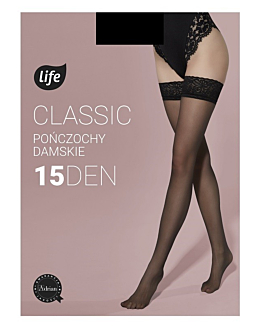 Life Pończochy samonośne Summer Comfort Nero Rozm.3/4 15