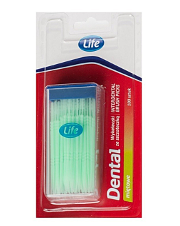 Life Dental Wykałaczki ze Szczoteczką Interdental Box Mint