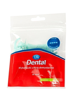 Life Dental Wykałaczki z Nicią Dentystyczną Mint