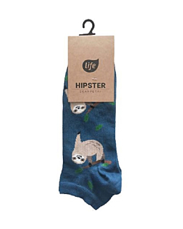 Life Stopki Bawełniane Hipster Wz&oacute;r Leniwiec Rozm. 43-46