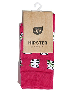 Life Skarpetki Bawełniane Hipster Wzór Panda Rozm.35-38
