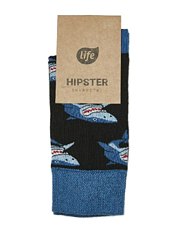 Life Skarpetki Bawełniane Hipster Wzór Rekin Rozm. 43-46