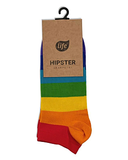 Life Stopki bawełniane Hipster wzór Tęcza rozm. 39-42