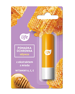 Life Pomadka Ochronna do ust z Ekstraktem z Miodu