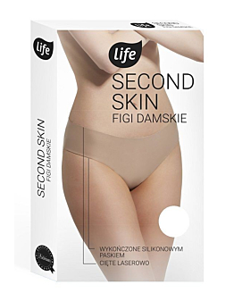 Life Mutandine Donna Taglio Laser con Silicone Taglia S Bianco