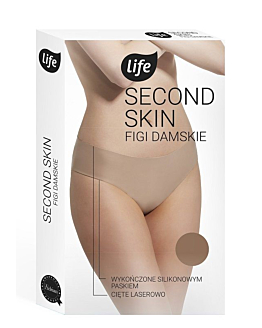 Life Figi damskie laserowo cięte z silikonem rozm.M Camello 