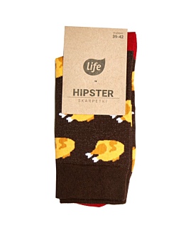 Life Skarpetki Hipster Wzór Kurczak Rozm. 35-38