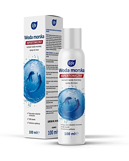 Life Woda Morska Hipertoniczna, Aerozol do nosa, 100 ml
