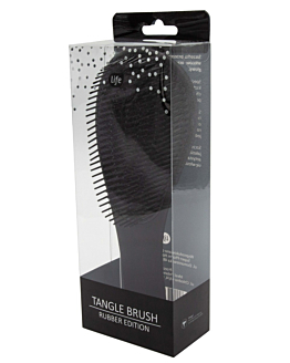 Life Szczotka do włosów Tangle Brush Rubber Black