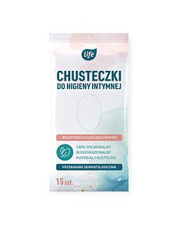 Life Chusteczki do higieny intymnej 15 szt.