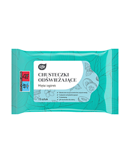 Life Chusteczki odświeżające Mięta