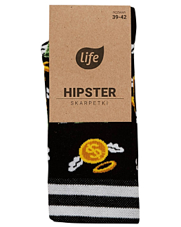 Life Skarpetki Hipster wzór Pieniądze rozm.39-42 1 para