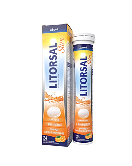 Zdrovit Litorsal Slim, Smak pomarańczowy, Tabletki musujące