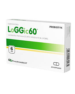 LoGGic60, Suplement diety zawierający żywe kultury bakterii, Kapsułki