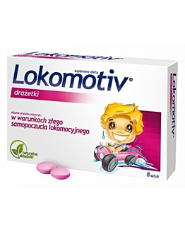 Lokomotiv, Suplement diety na objawy choroby lokomocyjnej, Drażetki, 8 szt.