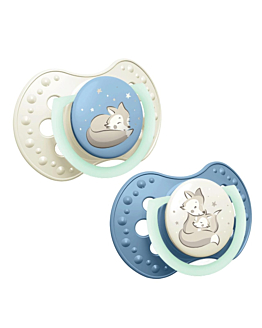 Lovi Ciuccio in Silicone Dinamico, 6-18 Mesi, Boy 2 pz