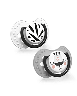 Lovi Ciuccio in Silicone Dinamico Salt & Pepper 0-3M 2 pz