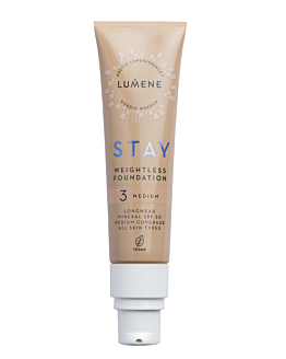 Lumene Stay Fondotinta Leggero a Lunga Tenuta SPF30 3 Medium
