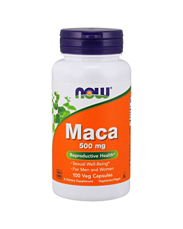 Now Foods Maca 500mg, Suplement diety wspomagający wydolność organizmu, Kapsułki