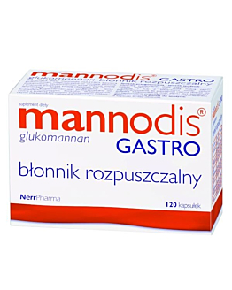 Mannodis Gastro 500 mg, Błonnik rozpuszczalny, Kapsułki