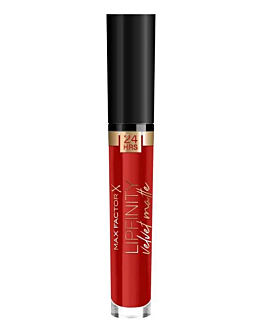 Max Factor Lipfinity Velvet Matte Matowa pomadka do ust, 025 Red Luxury