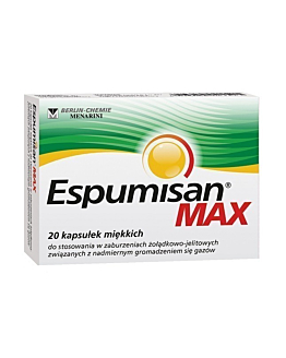 Espumisan Max, Preparat na wzdęcia, Kapsułki