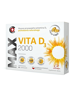 Max Vita D3 2000 j.m. 60 Kapsułek