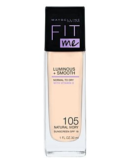 Maybelline Fit Me Luminous & Smooth podkład do twarzy, 105 Natural Ivory
