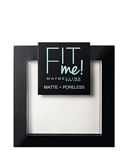 Maybelline Fit Me Matt & Poreless Puder do twarzy, 090 Translucent