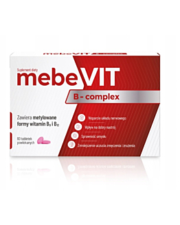MebeVit B-Complex, Suplement diety z witaminami z grupy B, Tabletki