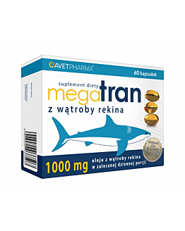 Avet Pharma Mega Tran z Wątroby Rekina, Kapsułki
