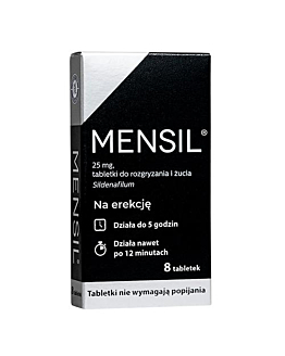 Mensil 25 mg Lek na zaburzenia erekcji, 8 tabl.