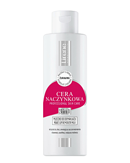 Lirene Dermoprogram z Żurawiną - Cera Naczynkowa Mleczko do demakijażu z żurawiną 200ml