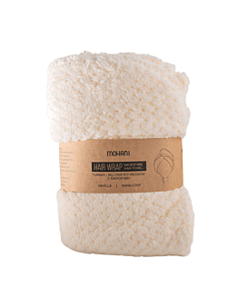 Mohani Turban - Ręcznik do włosów z Mikrofibry, Biały