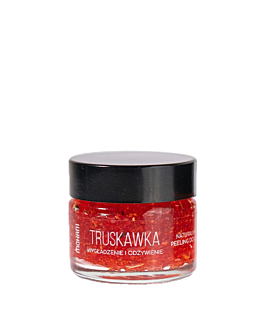 Mohani Wygładzająco-Odżywczy Peeling do ust Truskawka