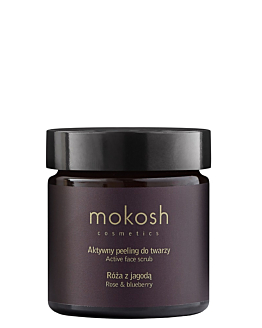 Mokosh Aktywny peeling do twarzy, Róża z Jagodą