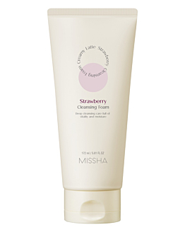Missha Creamy Latte Pianka do mycia twarzy, Strawberry