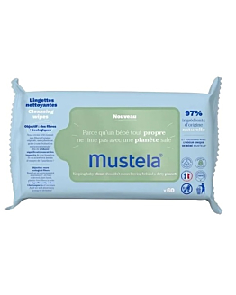 Mustela Salviette Detergenti con Avocado Biologico 60 pz