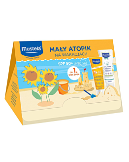 Mustela Sun Mały Atopik na Wakacjach Zestaw: Mleczko SPF 50+ + Balsam Emolient