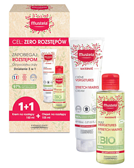 Mustela Zestaw Maternite (Krem na rozstępy + Olejek na rozstępy Gratis)