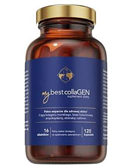 Mybestcollagen, Suplement diety zawierający kolagen, witaminy i minerały, Kapsułki